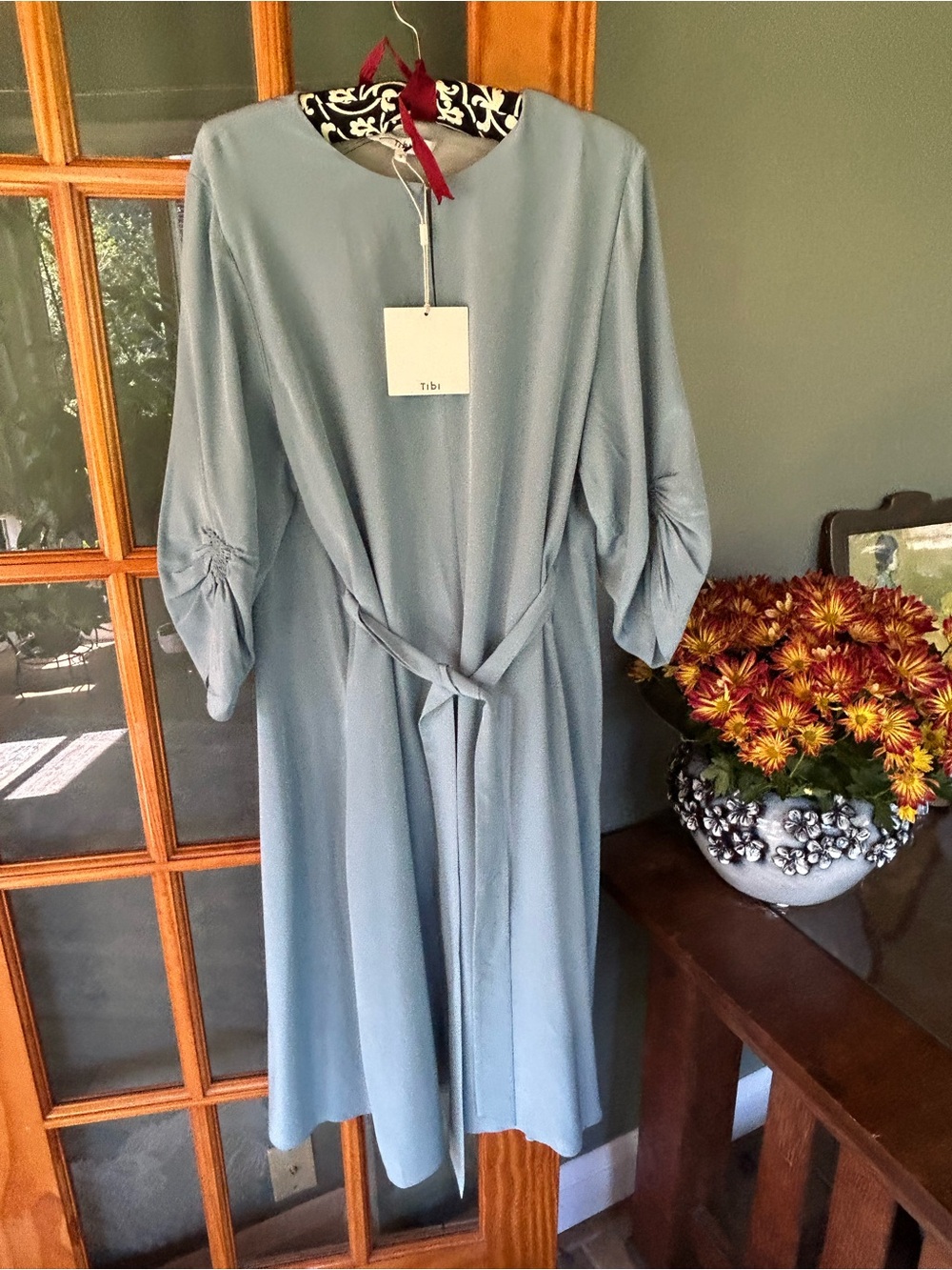 Tibi 8 Silk Tie Front Dress NwT